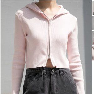 Brandy Melville Light Pink Arden Hoodie NEW